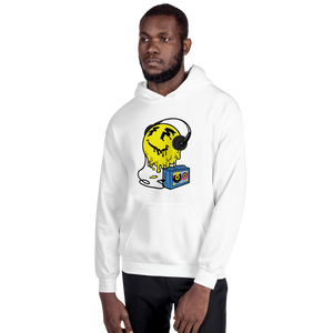Fatum Euro Dance Face Melt Hoodie (White)