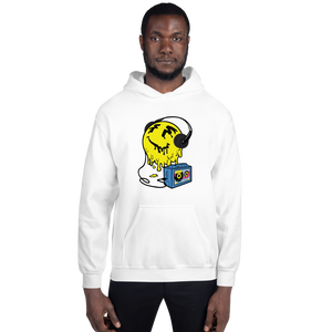 Fatum Euro Dance Face Melt Hoodie (White)
